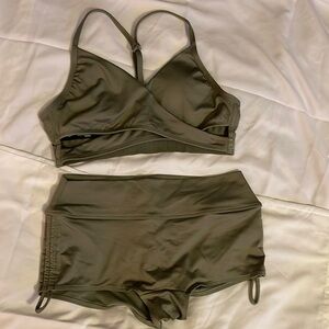 Pink Sport Two Piece Bathing Suit